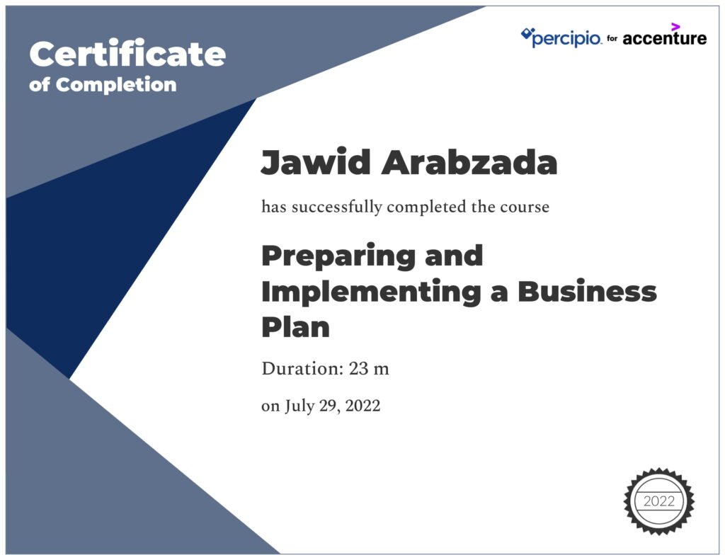 Preparing and Implementing a Business Plan-1