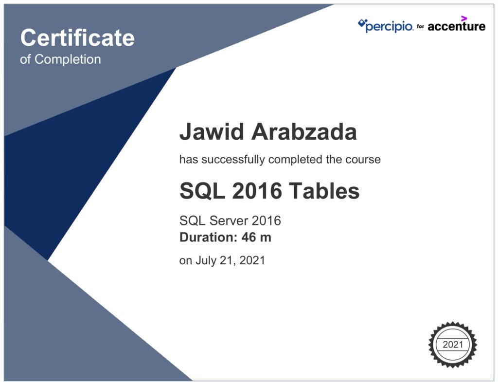 SQL 2016 Tables-1